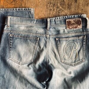 Burberry Black Label Denim with Distressing/Knee Patch Japanese Market 32